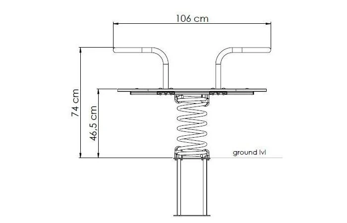 KBT Veertoestel In HDPE ‘modern’ U-line 6 KBT Veertoestel In HDPE ‘modern’ U-line - Afbeelding 4