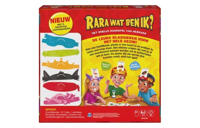 SPIN MASTER Hedbanz Rara Wat Ben Ik? 4 SPIN MASTER Hedbanz Rara Wat Ben Ik? - Afbeelding 2