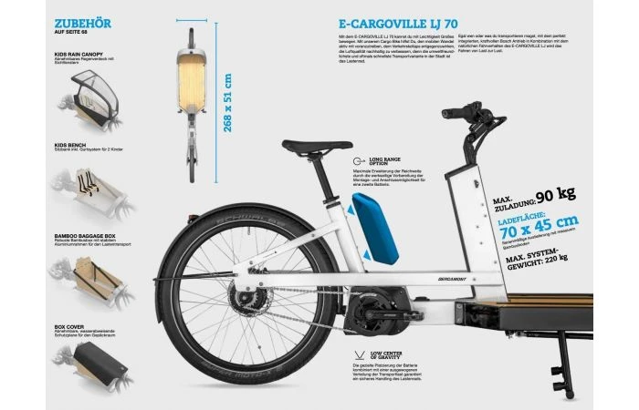 Bergamont E-Cargoville LJ 70 Elektrische Bakfiets 7 Bergamont E-Cargoville LJ 70 Elektrische Bakfiets - Afbeelding 5