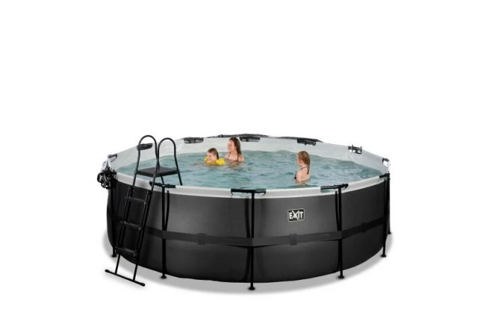 EXIT Zwembad ø427x122cm Met Overkapping En Zandfilter- En Warmtepomp 4 EXIT Zwembad ø427x122cm Met Overkapping En Zandfilter- En Warmtepomp - Afbeelding 2