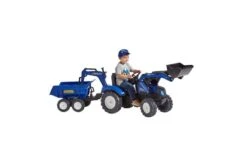 Falk New Holland T8 Traptactor Met Lader En Aanhanger -Buitenspeelgoed Winkel 0709318 120