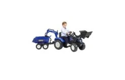 Falk New Holland T8 Traptactor Met Lader En Aanhanger -Buitenspeelgoed Winkel 0709318 140