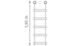 KBT Touwladder 5 Sporten PH 195cm -Buitenspeelgoed Winkel 0868e00b7a509e97d238db0679966259afb8e0d570c6590f9fce9d3f1afbe883