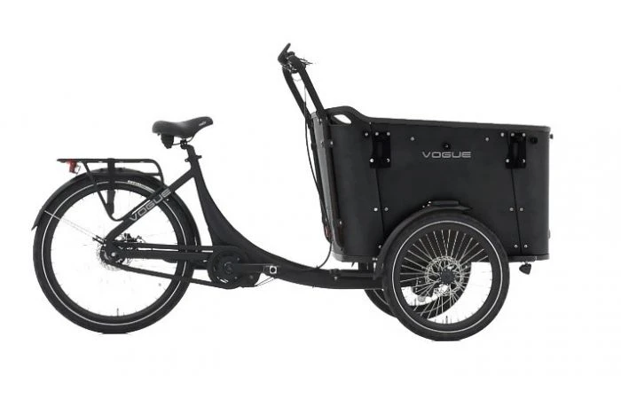 VOGUE Superior Deluxe Elektrische Bakfiets Zwart/Zwart 4 VOGUE Superior Deluxe Elektrische Bakfiets Zwart/Zwart - Afbeelding 2