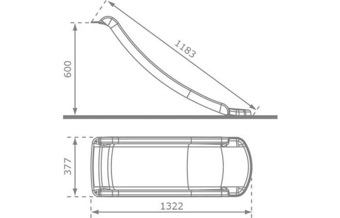 KBT Glijbaan Toba Platformhoogte 60 Cm - Antraciet 5 KBT Glijbaan Toba Platformhoogte 60 Cm - Antraciet - Afbeelding 3