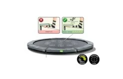 EXIT Twist Inground Trampoline 366cm Groen/grijs -Buitenspeelgoed Winkel 12 61 12 01 exit twist inground trampoline o366cm groen grijs 2 1