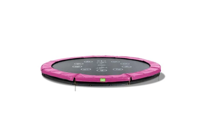 EXIT Twist Inground Trampoline 366cm Roze/grijs 3 EXIT Twist Inground Trampoline 366cm Roze/grijs