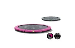 EXIT Twist Inground Trampoline 427cm Roze/grijs -Buitenspeelgoed Winkel 12 62 14 01 exit twist inground trampoline o427cm roze grijs 3