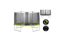 EXIT Twist Trampoline 366cm Groen/grijs -Buitenspeelgoed Winkel 12 91 12 00 exit twist trampoline o366cm groen grijs 1
