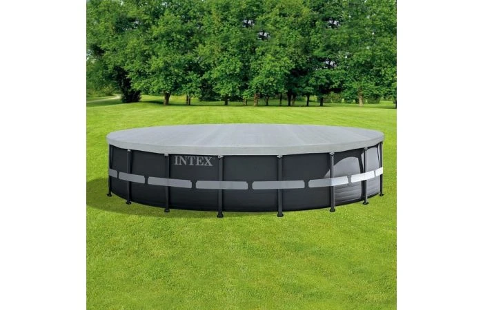 Intex Afdekzeil Zwembad Deluxe 549 Cm Pvc Grijs 4 Intex Afdekzeil Zwembad Deluxe 549 Cm Pvc Grijs - Afbeelding 2