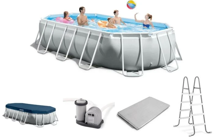 Intex Prism Frame Zwembadset Ovaal 503x274x122 Cm 3 Intex Prism Frame Zwembadset Ovaal 503x274x122 Cm