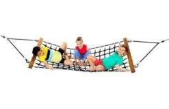 KBT Hangmat In Gewapend Touw - Zwart/alu - Zwarte Ophanging -Buitenspeelgoed Winkel 14ca78ba9292b1578a0b6a6b27468878eb3b3defa9e9e60579943ae3e781bc02