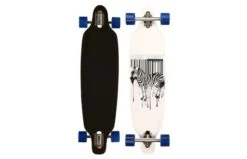 NIJDAM Black Dragon Longboard 36' Drop-through Jungle Fever Blauw