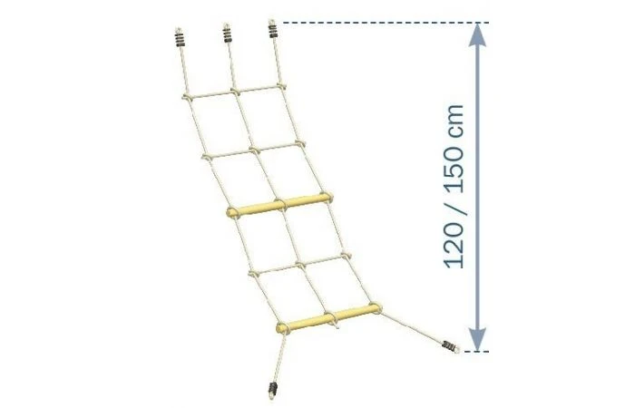 Blue Rabbit - @net - Polyprop Klimnet Met Ankers 6 Blue Rabbit - @net - Polyprop Klimnet Met Ankers - Afbeelding 4