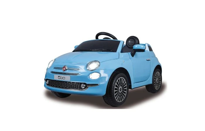 E-Car Elektrische Auto Fiat 500 12v Blauw 3 E-Car Elektrische Auto Fiat 500 12v Blauw