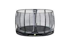 EXIT Elegant Inground Trampoline Met Economy Veiligheidsnet 366 Zwart