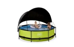 EXIT Zwembad ø300x76cm Met Schaduwdoek En Filterpomp -Buitenspeelgoed Winkel 280782eb585b64b48f9347cc00355ccfe26192e491d21abc9df122ba627a45bc