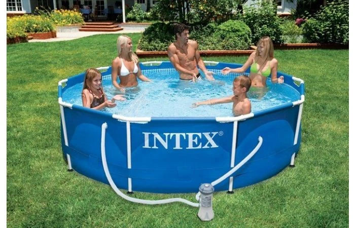 Intex Metalen Frame Zwembad 305 X 76 Cm 4 Intex Metalen Frame Zwembad 305 X 76 Cm - Afbeelding 2