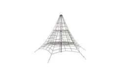 KBT Piramidenet Gewapend Touw - 4.5m - Zwart/Galv/Zwart