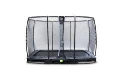 EXIT Elegant Premium Inground Trampoline Met Deluxe Veiligheidsnet 244x427 Zwart