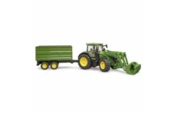 Bruder 3155 John Deere 7R 350 Tractor Met Voorlader En Kiepaanhanger -Buitenspeelgoed Winkel 348 3155 2