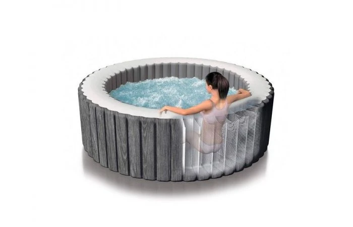 Intex Spa Bubble 6 Persoons Greywood Rond 216x71cm 4 Intex Spa Bubble 6 Persoons Greywood Rond 216x71cm - Afbeelding 2