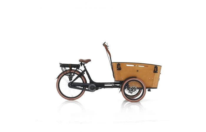 VOGUE Carry 3 Elektrische Bakfiets Zwart/Bruin 5 VOGUE Carry 3 Elektrische Bakfiets Zwart/Bruin - Afbeelding 3