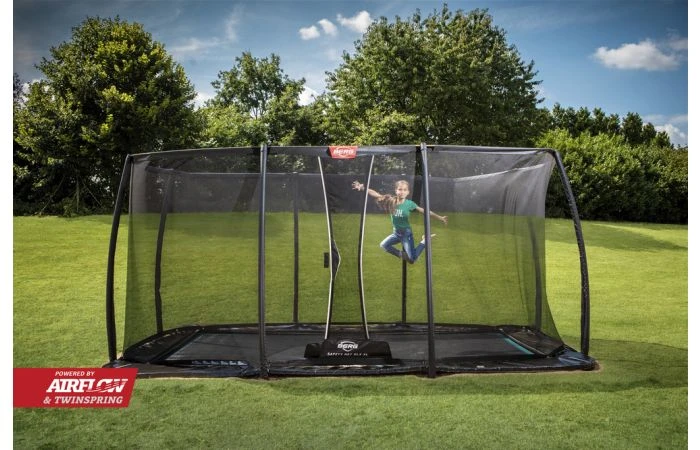 BERG Ultim Elite FlatGround 500x300 Grijs + Veiligheidsnet Deluxe Xl 4 BERG Ultim Elite FlatGround 500x300 Grijs + Veiligheidsnet Deluxe Xl - Afbeelding 2