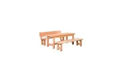 Woodvision Douglas Picknickset, Groen/Blank Geïmpregneerd