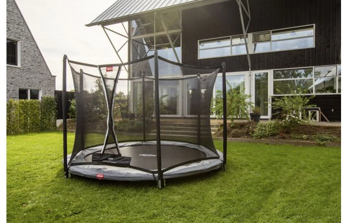 BERG Favorit InGround 330 Grijs + Veiligheidsnet Comfort 4 BERG Favorit InGround 330 Grijs + Veiligheidsnet Comfort - Afbeelding 2