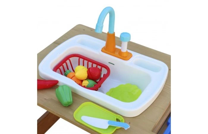 AXI Emily Zand & Water Picknicktafel Met Speelkeuken Wastafel Bruin 12 AXI Emily Zand & Water Picknicktafel Met Speelkeuken Wastafel Bruin - Afbeelding 10