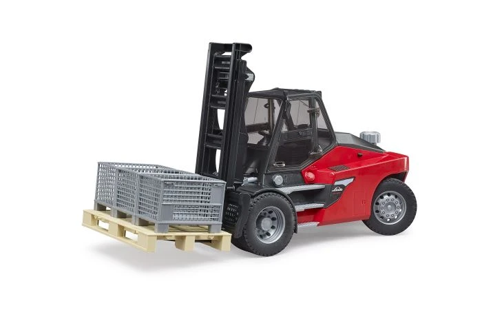 Bruder Linde HT160 Met Pallet En 3 Pallet Boxen 3 Bruder Linde HT160 Met Pallet En 3 Pallet Boxen