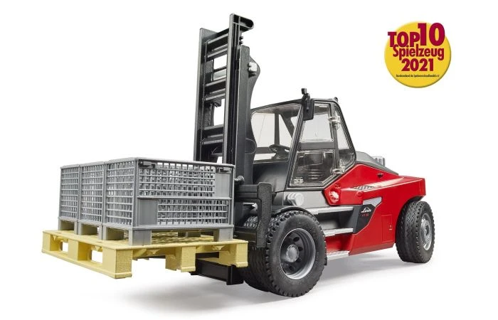 Bruder Linde HT160 Met Pallet En 3 Pallet Boxen 4 Bruder Linde HT160 Met Pallet En 3 Pallet Boxen - Afbeelding 2