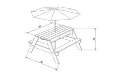 Step2 Nick Zand & Water Picknicktafel Antraciet/grijs -Buitenspeelgoed Winkel 4ae7544df44110c162c357d98b761954f31e87d0f75277249a6ab5f912a9a4e2