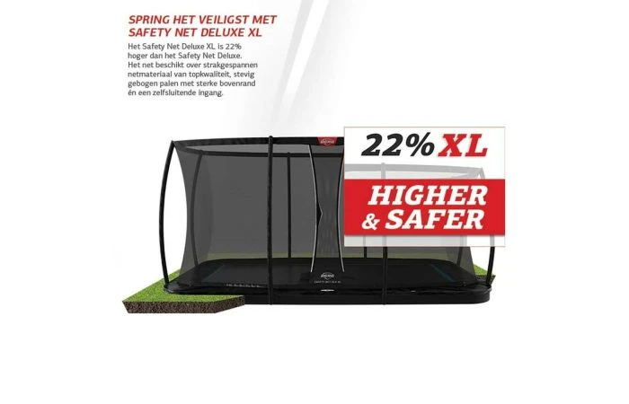 BERG Ultim Elite FlatGround 500x300 Grijs + Veiligheidsnet Deluxe Xl 11 BERG Ultim Elite FlatGround 500x300 Grijs + Veiligheidsnet Deluxe Xl - Afbeelding 9