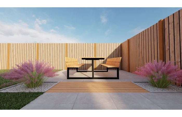 Outdoor Island Douglas Picknicktafel Model F 5 Outdoor Island Douglas Picknicktafel Model F - Afbeelding 3