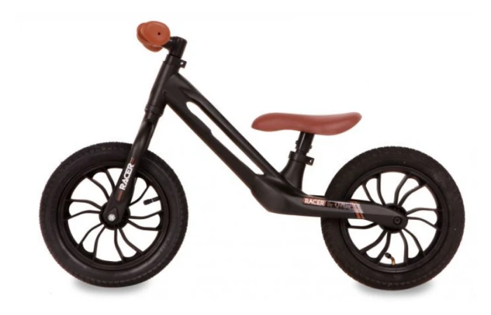 Volare Q-Play Racer Magnesium 12 Inch Loopfiets Zwart 3 Volare Q-Play Racer Magnesium 12 Inch Loopfiets Zwart