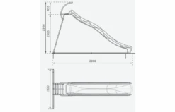 KBT Vrijstaande Ladder Voor 'Tsuri' Glijbaan - 150 Cm - Kleur Groen -Buitenspeelgoed Winkel 541199004