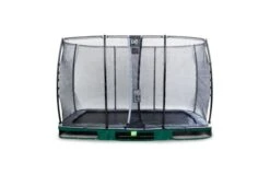 EXIT Elegant Inground Trampoline Met Economy Veiligheidsnet 244x427 Groen