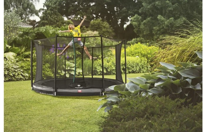 BERG Favorit InGround 380 Grijs + Veiligheidsnet Comfort 4 BERG Favorit InGround 380 Grijs + Veiligheidsnet Comfort - Afbeelding 2