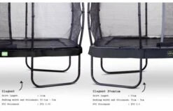 EXIT Elegant Premium Trampoline Met Deluxe Veiligheidsnet 214x366 Zwart -Buitenspeelgoed Winkel 582085669136a29f9d46d131a66a067a2dae7b6c144f74da5515f1bd3081c022