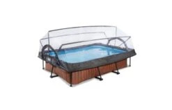 EXIT Zwembad 300x200x65cm Met Overkapping En Filterpomp