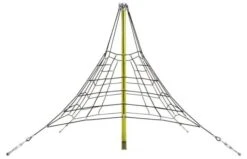 KBT Piramidenet In Gewapend Touw - 2.7 M - Zwart/galv/zwart