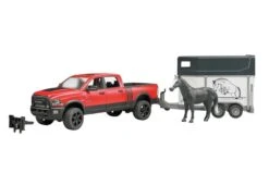 Bruder 2501 RAM 25 Power Wagon Met Paardenaanhanger En 1 Paard
