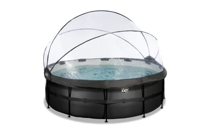 EXIT Zwembad ø427x122cm Met Overkapping En Zandfilter- En Warmtepomp 5 EXIT Zwembad ø427x122cm Met Overkapping En Zandfilter- En Warmtepomp - Afbeelding 3