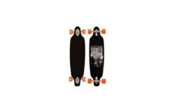 NIJDAM DROP-THROUGH LONGBOARD 36qJUNGLE Fever Zwart / Oranje
