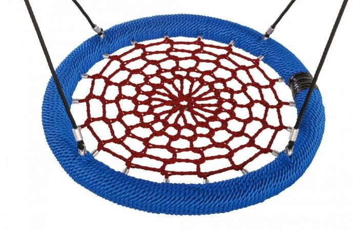 KBT Nestschommel 'Rosette' - Rond - D: 1200 Mm - Rood/blauw/zwart 4 KBT Nestschommel 'Rosette' - Rond - D: 1200 Mm - Rood/blauw/zwart - Afbeelding 2