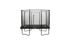 Salta Rechthoekige Trampoline 153x214 Met Net Black Edition Kleur Antraciet