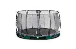EXIT Elegant Inground Trampoline Met Economy Veiligheidsnet 427 Groen