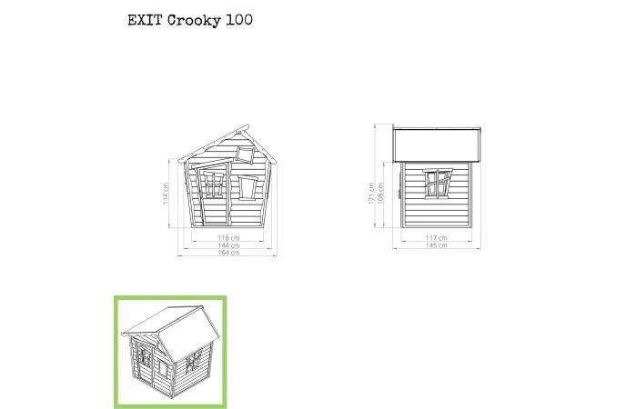 EXIT Crooky 100 Houten Speelhuis 4 EXIT Crooky 100 Houten Speelhuis - Afbeelding 2